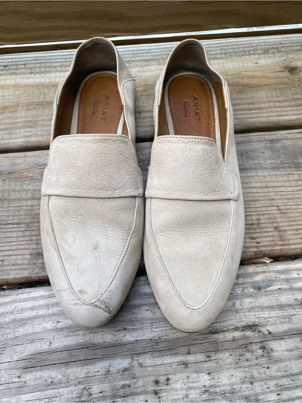 Ariat Women’s Two24 Cream Leather Loafers